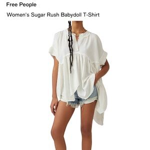 We The Free Women's Cream Babydoll Tunic